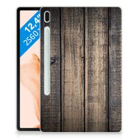 Samsung Galaxy Tab S7FE Silicone Tablet Hoes Steigerhout - thumbnail