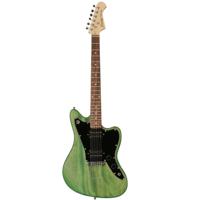 Fazley Outlaw Series Maverick Basic HH Green elektrische gitaar met gigbag - thumbnail