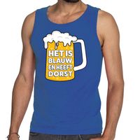 Het is blauw en heeft dorst tanktop / mouwloos shirt blauw heren 2XL  -