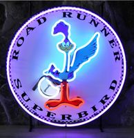 Road Runner Superbird Neon Verlichting - 60 x 60 cm - thumbnail