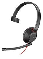 Plantronics Blackwire 5210 USB-C-headset met snoer (zwart) met 3,5 mm aansluiting (bulkbestelling)