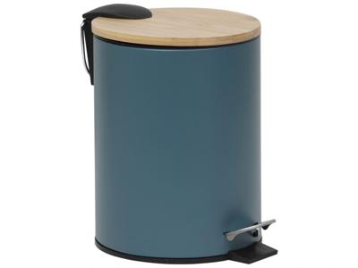 Stijlvolle Design Prullenbak met Bamboe deksel - Imperial Groen/Bamboe - Klein formaat - 2.5L - Badkamer - Toilet - Keuken - Kantoor - Prullenbak 17x20x23cm Stijlvolle Design Prullenbak met Bamboe deksel - Imperial Groen/Bamboe - Klein formaat - 2.5L - Badkamer - Toilet - Keuken - Kantoor - Prullenbak 17x20x23cm