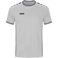 JAKO - Jersey Primera (Korte Mouw), Uniseks-Kind, Zachtgrijs/Steengrijs, 128