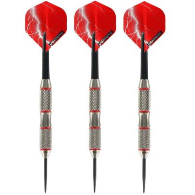1x Set van dartpijltjes met Red Lightning flights 21 grams - Dartpijlen 1x Set van dartpijltjes met Red Lightning flights 21 grams - Dartpijlen