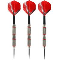 1x Set van dartpijltjes met Red Lightning flights 21 grams - Dartpijlen