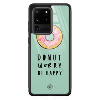 Samsung Galaxy S20 Ultra glazen hardcase - Donut worry