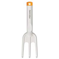 Fiskars Handharkje met 3 tanden, lengte: 26,3, FiberComp/hoogwaardig staal, wit/oranje, White, 1027034