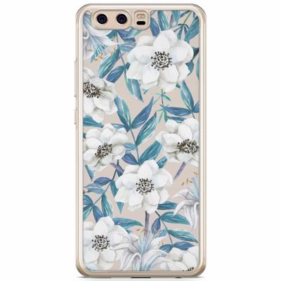 Huawei P10 siliconen hoesje - Touch of flowers