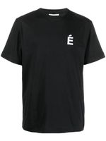 Etudes t-shirt à logo poitrine imprimé - Noir