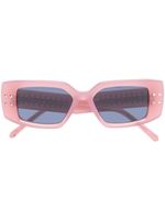 VALENTINO GARAVANI EYEWEAR lunettes de soleil à monture rectangulaire - Rose - thumbnail