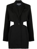 Jacquemus robe courte La Robe Bari - Noir - thumbnail