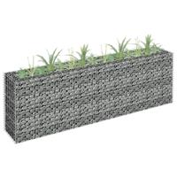 vidaXL Gabion plantenbak verhoogd 180x30x60 cm gegalvaniseerd staal