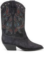 ISABEL MARANT bottes Duerto Intarsia 50 mm en cuir - Noir