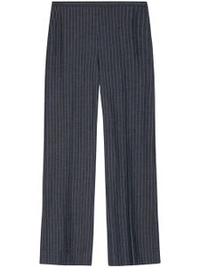 GANNI pantalon droit à rayures - Gris