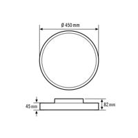 ESYLUX EO10850615 EO10850615 LED-plafondlamp LED Wit