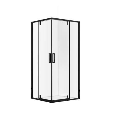 Douchecabine Megan Hoekinstap Draaideur 90x90x200cm Antikalk Helder Glas Mat Zwart Profiel 8mm Veiligheidsglas Easy Clean Douchecabine Megan Hoekinstap Draaideur 90x90x200cm Antikalk Helder Glas Mat Zwart Profiel 8mm Veiligheidsglas Easy Clean