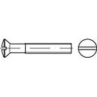 TOOLCRAFT TO-6862899 Bolverzonken schroeven M5 45 mm Sleuf DIN 964 Messing Verchroomd 200 stuk(s) - thumbnail