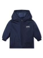 Kenzo Kids veste zippée à logo imprimé - Bleu - thumbnail