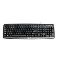 iggual - Toetsenbord met kabel CK-Basic-120T | Computertoetsenbord uit de Basic-serie - USB-aansluiting van het toetsenbord - Compatibel met Windows, macOS, Linux - Laptop - Kleur Zwart
