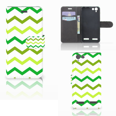 Lenovo Vibe K5 Telefoon Hoesje Zigzag Groen
