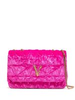 Versace sac porté épaule Virtus en velours - Rose