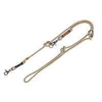 TRIXIE Hondenriem BE NORDIC V-lijn S – M, 2,00 m ø 8 mm in zand/zwart - verstelbare hondenriem met Scandinavische charme - voor kleine tot middelgrote honden - 17224