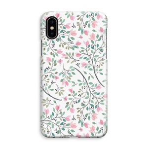 Sierlijke bloemen: iPhone XS Max Volledig Geprint Hoesje