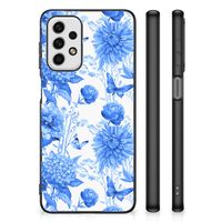 Bloemen Hoesje voor Samsung Galaxy A23 Flowers Blue - thumbnail