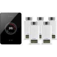 Bosch EasyControl CT200 zwart + 5x Bosch EasyControl Smart Radiator Thermostat RT10-RF