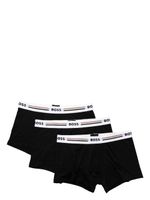 BOSS logo-waistband boxers (set of three) - Noir