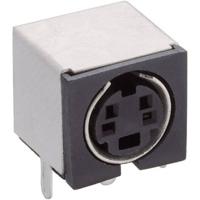 Lumberg TM 0508 A/4 Miniatuur-DIN-connector Bus, inbouw horizontaal Aantal polen: 4 Zwart 1 stuk(s)