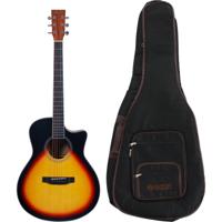 Fazley W70-GAMSB ColourTune Grand Auditorium westerngitaar + gigbag