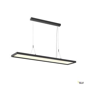 SLV Led kantoor hanglamp Worklight Dali 57w - 4000K - 120cm zwart 1005395