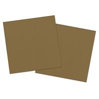 Folat - Goudkleurige Servetten 33x33cm - 20 stuks