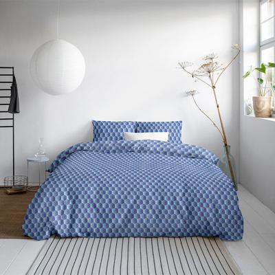 DreamHouse Bedding Orazio - Blauw Dekbedovertrek 2-persoons (200 x 200/220 cm + 2 kussenslopen) Dekbedovertrek