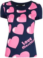 Love Moschino t-shirt imprimé à manches courtes - Bleu