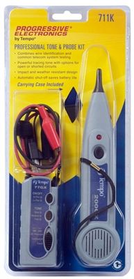 Greenlee 711K netwerkkabeltester Zwart, Blauw, Grijs