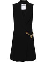 Moschino robe courte à boutonnière croisée - Noir