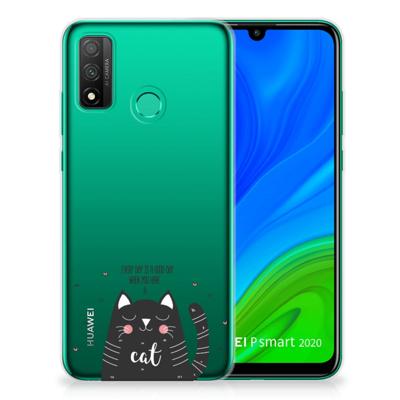 Huawei P Smart 2020 Telefoonhoesje met Naam Cat Good Day Huawei P Smart 2020 Telefoonhoesje met Naam Cat Good Day