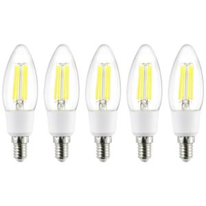 Sygonix SY-5781472 SMD LED-lamp Energielabel A (A - G) E14 2.2 W = 40 W Warmwit (Ø x h) 35 mm x 110 mm Filament / Retro-LED 5 stuk(s)