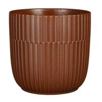 Mica Decorations Plantenpot - keramiek - bruin - D19xH18 cm   -