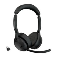 Jabra Evolve2 55 Headset Draadloos Hoofdband Kantoor/callcenter Bluetooth Oplaadhouder Zwart - thumbnail