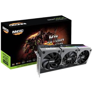 Inno 3D Nvidia GeForce RTX 4080 Super Videokaart X3 OC 16 GB GDDR6X-RAM PCIe x16 HDMI, DisplayPort NVIDIA G-Sync , Overclocked, Vulkan, Zero-Fan-Modus