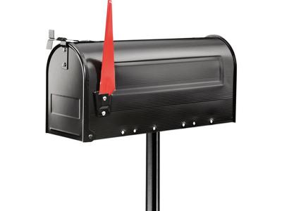 Burg Wächter 18650 US-PFOSTEN 893 Brievenbuspaal Staal Zwart