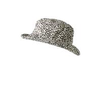 Sarlini bucket hat met panterprint beige