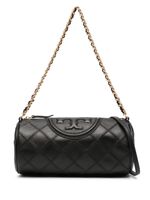 Tory Burch sac porté épaule matelassé Fleming Barrel - Noir