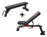 PTessentials PRO Bench Combo - PRO Adjustable en Flat Bench - thumbnail