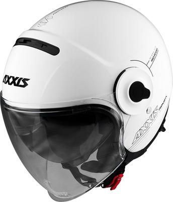 Helm Axxis Raven Solid Glans Wit  L
