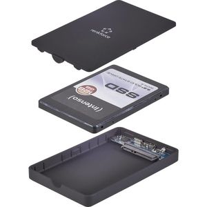 Renkforce RF-4505754 behuizing voor opslagstations HDD-/SSD-behuizing Zwart 2.5"