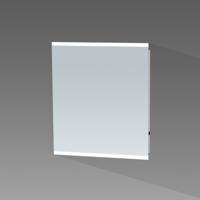 spiegel 60cm met 2x horizontale geintegreerde led- balk